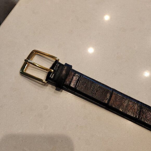 Repp LTD genuine eelskin belt. Size 48 - Picture 1 of 5